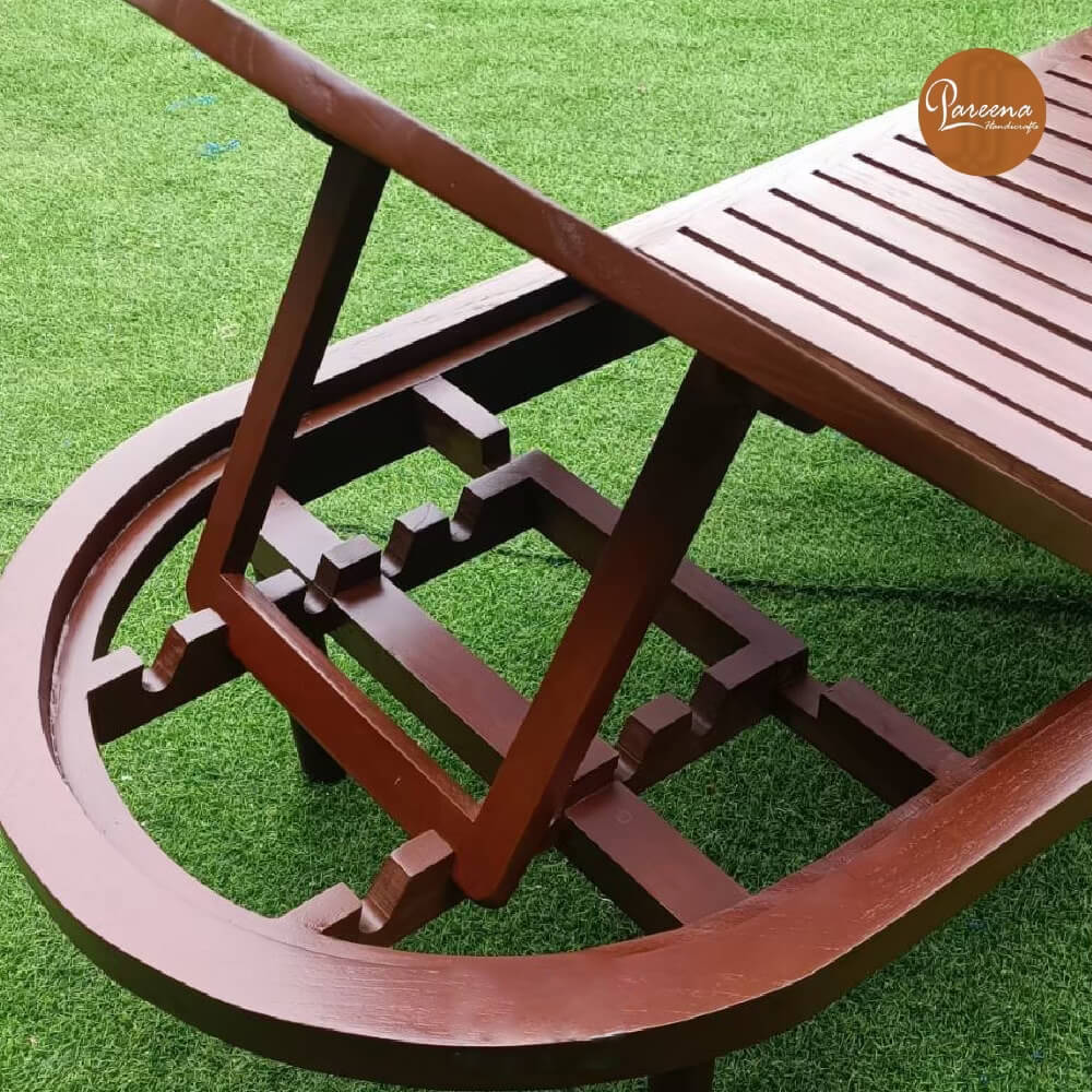 เตียงริมสระ PAREENA DECOR รุ่น ASTRA WOODEN SUNBED เตียงอาบแดด ไม้สัก